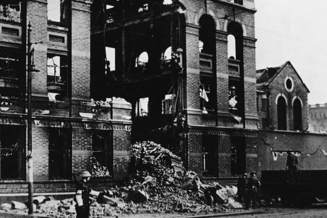 A blitz damaged building in Belfast in 1941. Picture: News Letter archives