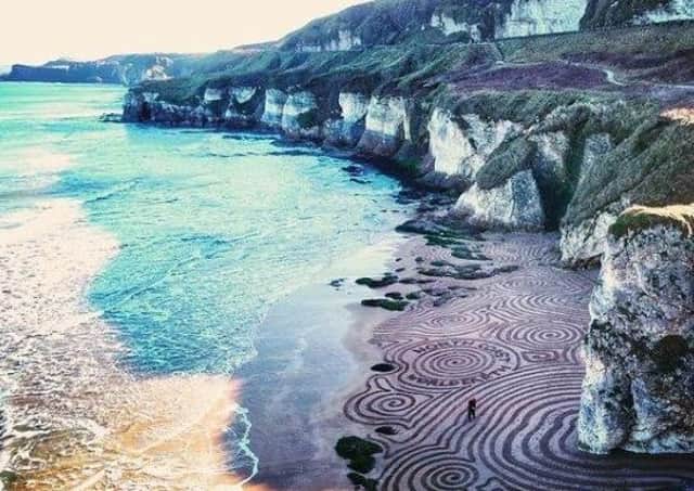 Whiterocks beach gets a temporary makeover. See more pics on Instagram @gavinwallace40