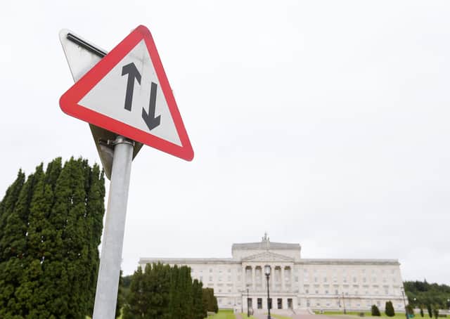 One of the protests was called for Stormont – but no one showed up