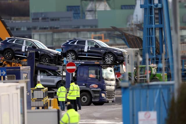 Staff working at the Port of Larne