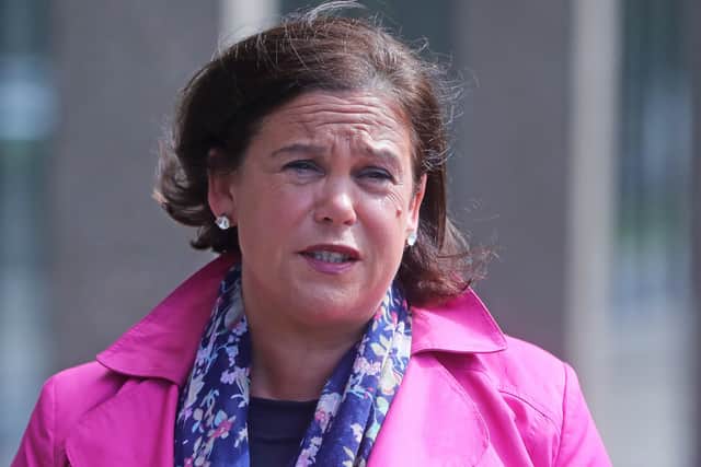 Mary Lou McDonald, president of Sinn Fein, says of the Mountbatten killing: "I can say of course I am sorry that that happened, of course that is heartbreaking"