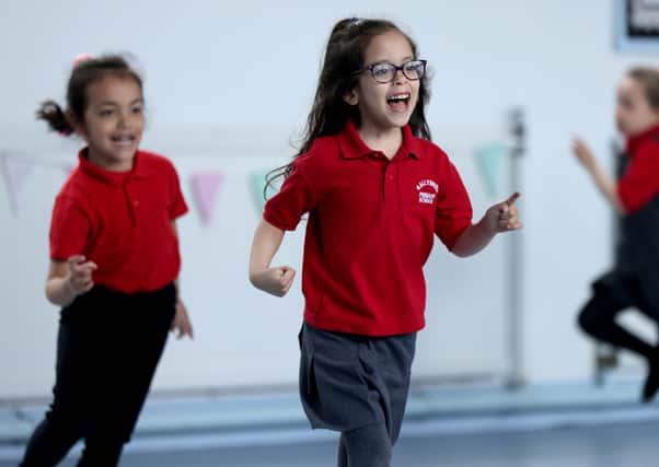 P2 pupils take part in their exercise class at Ballymena Primary School.
PICTURE BY STEPHEN DAVISON/PACEMAKER