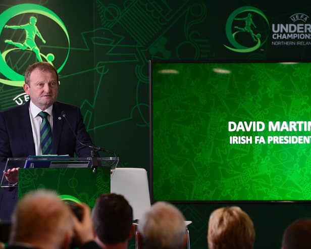 Irish Football Association president David Martin