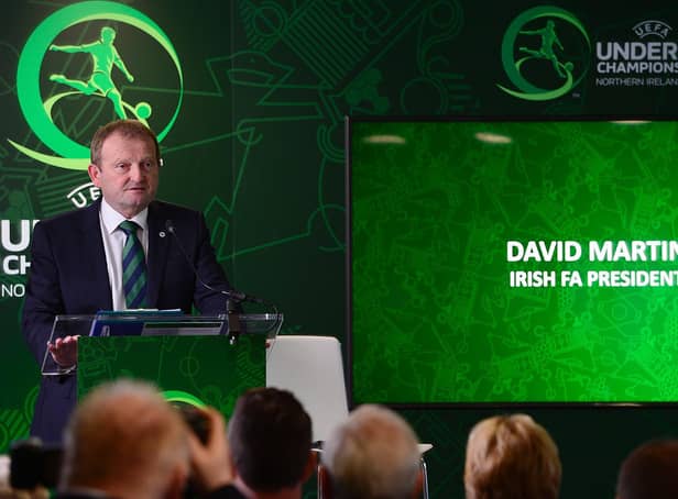 Irish Football Association president David Martin