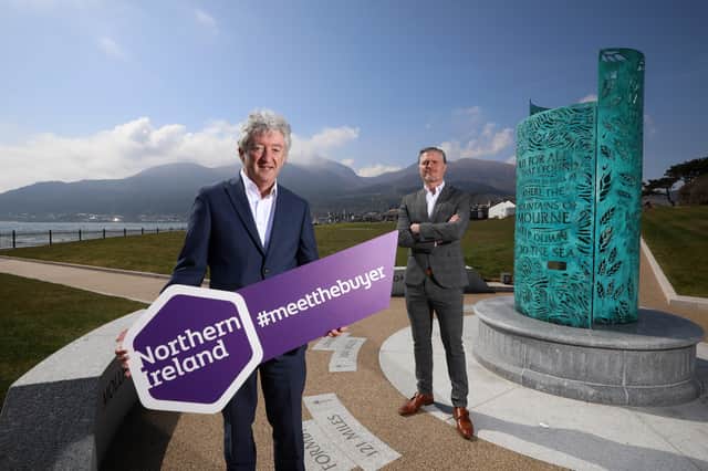 Pictured outside the Slieve Donard Hotel in Newcastle are John McGrillen, Tourism NI’s Chief Executive and Ciaran Doherty, Stakeholder Liaison Manager at Tourism Ireland