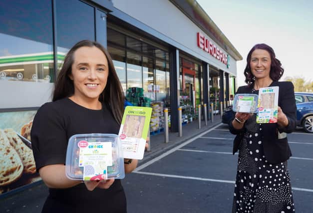 Collette Keenan, Head of Business Development at Around Noon is pictured with Julia Galbraith, Food To Go Brand Development & Marketing Manager at Henderson Group
