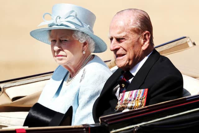 Queen Elizabeth II and the late Duke of Edinburgh.