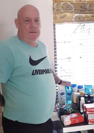 Freemason Andrew Brownlee is collecting toiletries and nightwear for patients