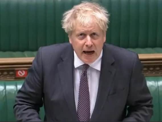 Prime Minister, Boris Johnson, pictured during Prime Minister's Questions in the House of Commons on Wednesday.