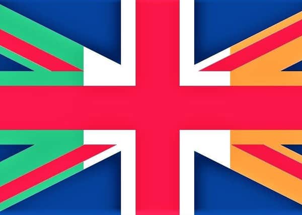 A combination of the UK and Irish national flags
