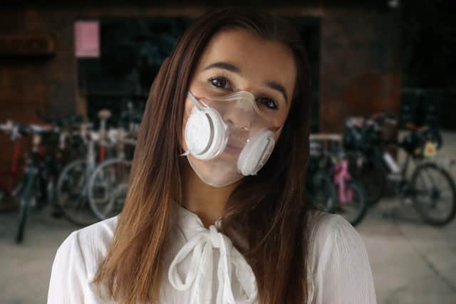 Denroy has created ‘bubl’, an innovative transparent barrier mask