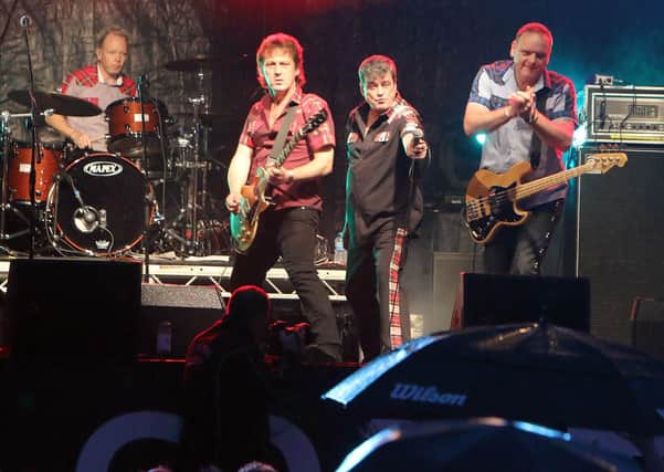 Les McKeown's 
Bay City Rollers on stage at Glenarm Castle in 2018. INLT 30-629-CON
