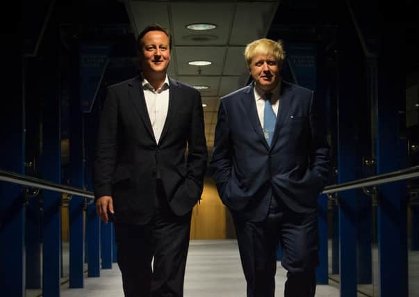 David Cameron and Boris Johnson, seen together in late 2014 when Mr Cameron was prime minister and Mr Johnson mayor of London, both slid effortlessly through Eton and Oxford into stellar careers. But, their privilege and initial success followed parallel trajectories towards selfishness and error