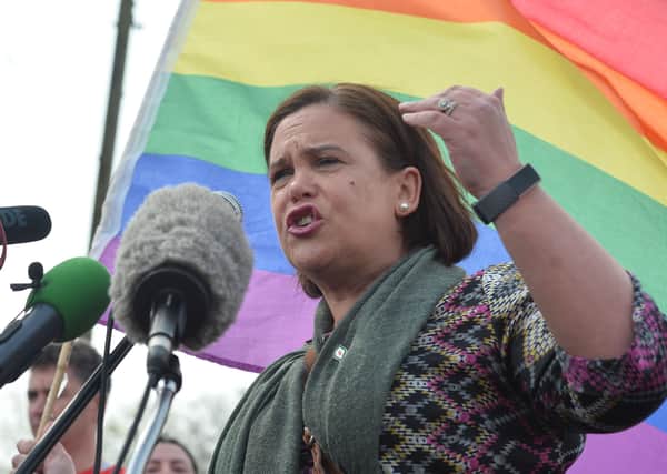 Mary Lou McDonald has a tough job, as the young progressives she courts down south have a shopping list that doesn’t go down well with many of Sinn Féin’s traditional supporters up north.  I doubt if gender neutral toilets and unrestricted abortion are popular in Crossmaglen