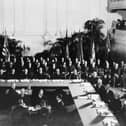 Signing of the Washington Naval Treaty (Five Powers Naval Treaty) in 1922