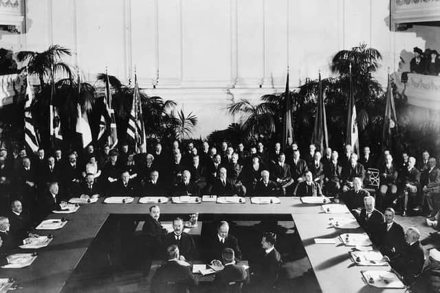 Signing of the Washington Naval Treaty (Five Powers Naval Treaty) in 1922