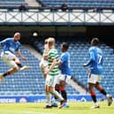 Rangers' Kemar Roofe scored a brace in the 4-1 victory over Celtic.