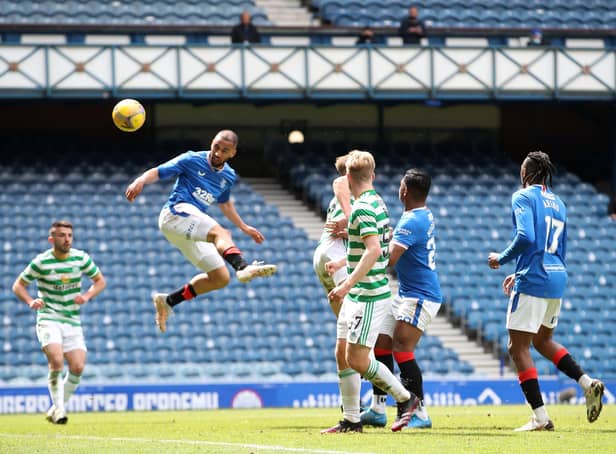 Rangers' Kemar Roofe scored a brace in the 4-1 victory over Celtic.