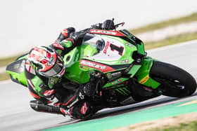 Jonathan Rea in action on the new Kawasaki ZX-10RR during pre-season testing.