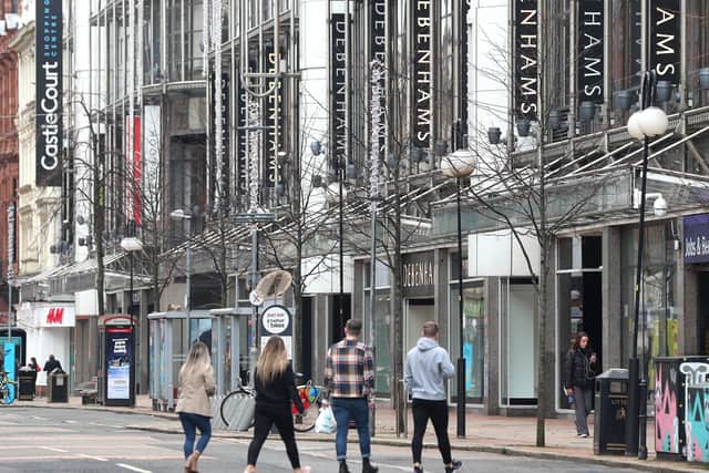 The Debenhams store in Belfast's city centre which will close following the announcement the business has gone into liquidation.
PICTURE BY STEPHEN DAVISON