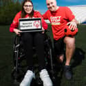 Paddy Raff with his sister Sarah at the launch of the Special Olympics Collection Day campagin