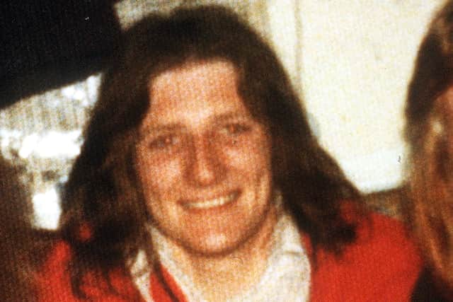 Bobby Sands, IRA Hunger Striker standing in Maze in front of nissan huts