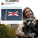 Tory MP Andrea Jenkyns and the tweet she subsequently deleted.