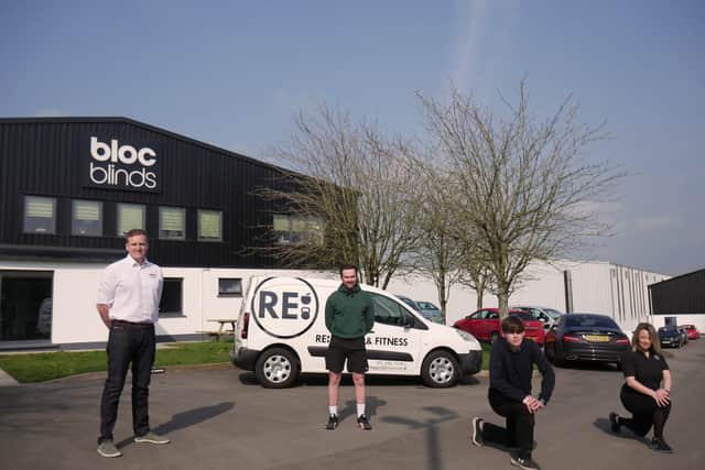 Magherafelt based Bloc Blinds has joined forces with local personal trainer Keith Bigger