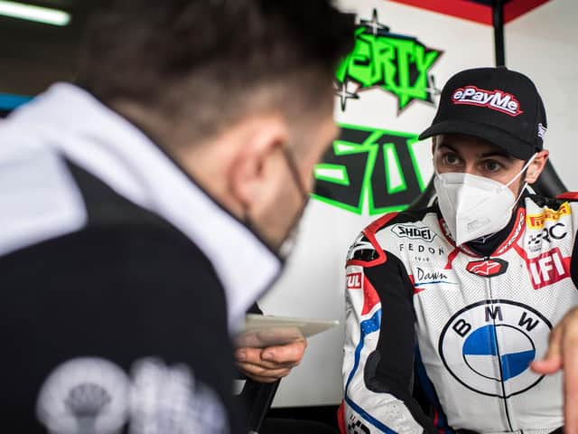 Eugene Laverty made his debut for the RC Squadra Corse satellite BMW team during a three-day test at Motorland Aragon in Spain this week.