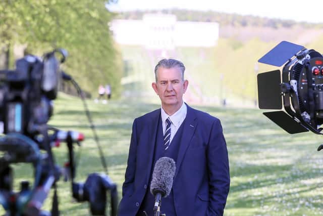 Edwin Poots, one of the two candidates for DUP leader. Peter Robinson writes: "The brutal and publicly humiliating manner of Arlene’s dismissal will have created difficulties for a new leader trying to unify the party"