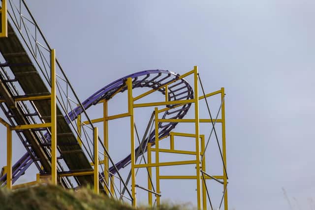 A section of the famous ‘Big Dipper’ rollercoaster at Barry’s in Portrush.