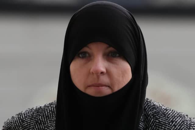 Alleged IS member Lisa Smith arrives at the Central Criminal Court, Dublin, for a court hearing. PA Photo. Picture date: Wednesday January 8, 2020. See PA story IRISH IS. Photo credit should read: Brian Lawless/PA Wire