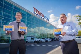 Michael Crealey, Buying Manager at Tesco NI and Stephen McNeice, Account Manager at TS Foods
