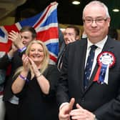 Steve Aiken being elected for the first time to Stormont in 2016, as an Ulster Unionist MLA for South Antrim