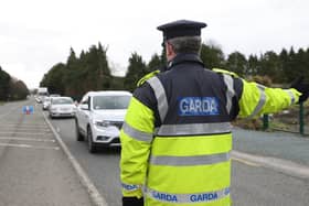 Garda patrol close to Drogheda in February. People who live in Northern Ireland faced fines for crossing the Irish border without "a reasonable excuse" but now the Irish government have rejected Robin Swann's pleas to stop cross border travel into the Province.Photo Stephen Davison/Pacemaker Press