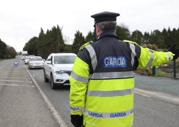 Garda patrol close to Drogheda in February. People who live in Northern Ireland faced fines for crossing the Irish border without "a reasonable excuse" but now the Irish government have rejected Robin Swann's pleas to stop cross border travel into the Province.
Photo Stephen Davison/Pacemaker Press