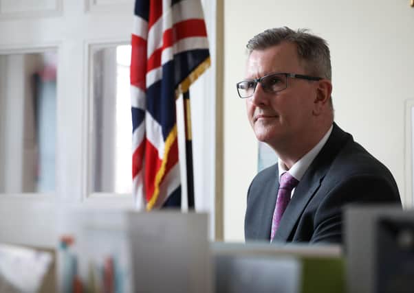 Sir Jeffrey Donaldson MP pictured in his office in Lisburn, Co Antrim.

Photo by Kelvin Boyes