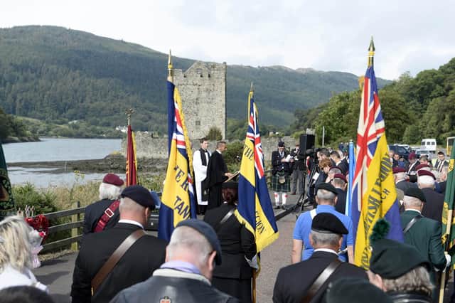 The 
Parachute Regiment Association's 40th anniversary remembrance service in 2019 for those who died in the Narrow Water bombings on August 27 1979