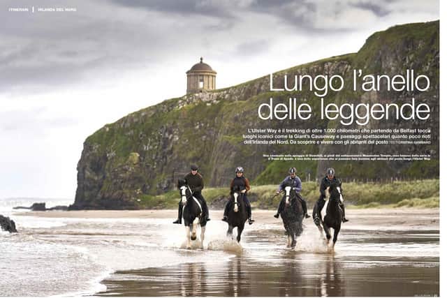 Italians read about Mussenden Temple