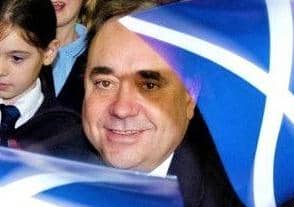 Alex Salmond campaigning in 2014