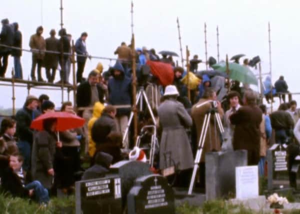 Members of the press during the Troubles