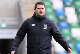 Linfield manager David Healy. Pic by Pacemaker.