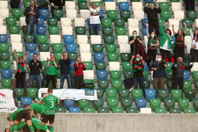 Fans attended last year's final at Windsor Park