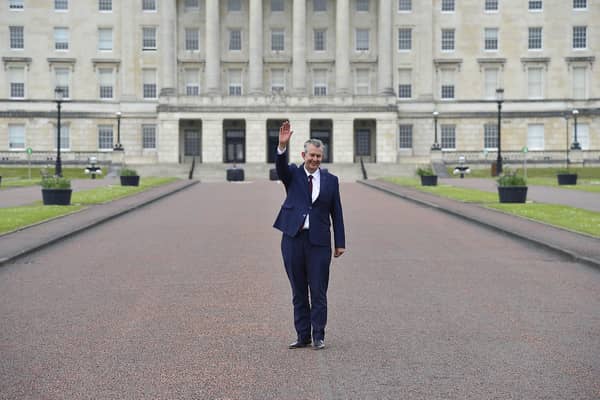 Edwin Poots  pictured at Stormont. Picture By: Arthur Allison.