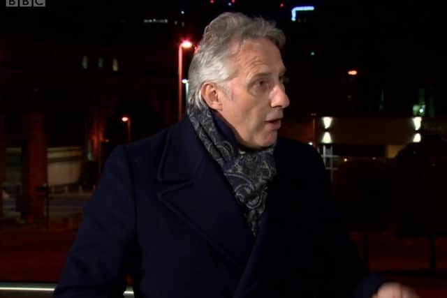 Ian Paisley, DUP MP for North Antrim, on BBC Newsnight, on Friday May 14 2021 after the election of Edwin Poots as DUP leader. Mr Paisley said the BBC "want to take the mickey out of his religion, you wouldn’t do that if he was a Muslim"