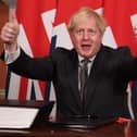 Boris Johnson gives a thumbs up gesture after signing the EU-UK trade deal in Downing Street last December. Henry Hill writes: "The prime minister and his ministers are British nationalists, if they are any sort of nationalist at all" Photo: Leon Neal/PA