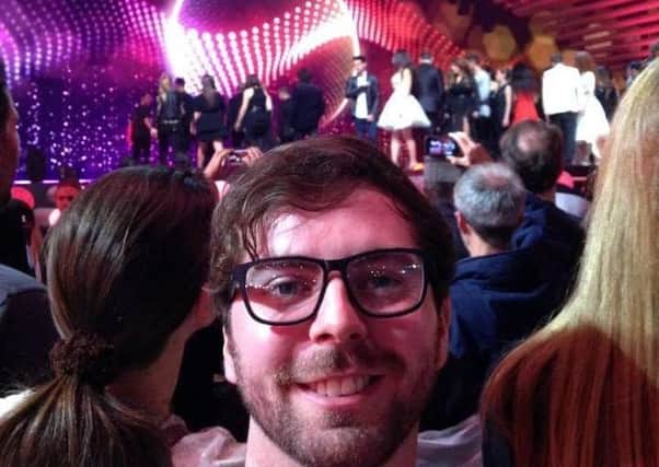 Nicky McElhatton at the Eurovision in Vienna in 2015