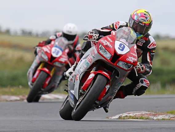 Davey Todd tested the Wilson Craig Honda Supersport machine for the first time at Kirkistown on Monday.