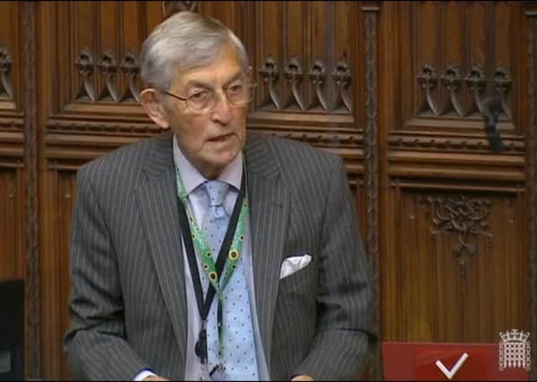 The Ulster Unionist peer Lord Rogan speaking in the House of Lords on Tuesday