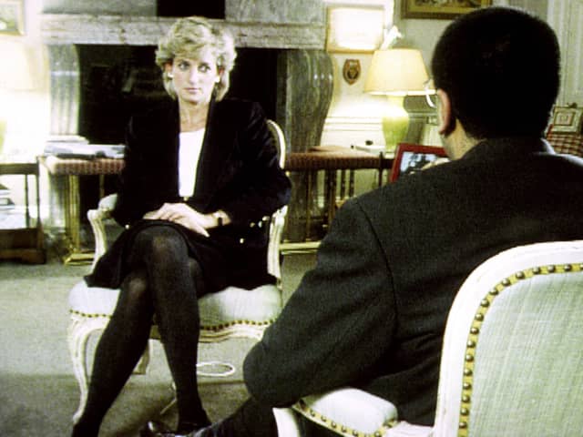 Diana, Princess of Wales, during her interview with Martin Bashir for the BBC.